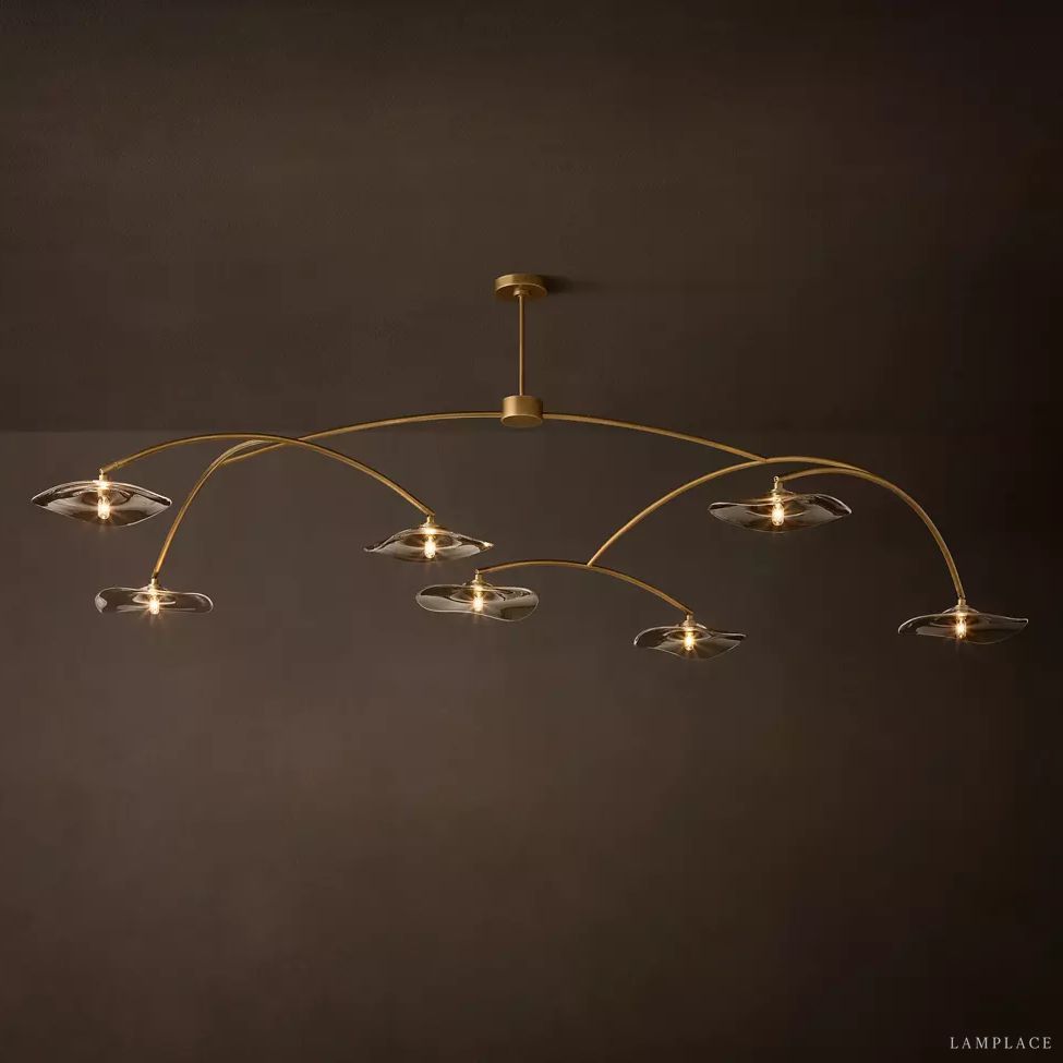 Lily Organic Form Round Chandelier 96"