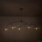 Lily Organic Form Linear Chandelier 60"