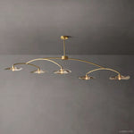 Lily Organic Form Linear Chandelier 80"
