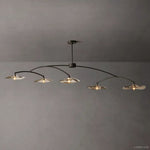 Lily Organic Form Linear Chandelier 80"