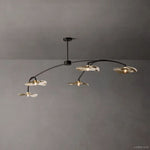Lily Organic Form Linear Chandelier 80"