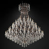 Rococo Vintage Crystal Round Chandelier 101"