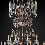 Rococo Vintage Crystal Round Chandelier 101"