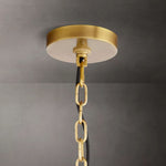Cathedral Layered Curve Round Chandelier 24"