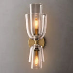 Blom Layered Glass Grand Flute Wall Sconce
