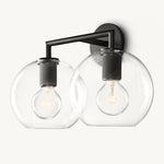 Utilitaire Globe Shade Double Wall Sconce
