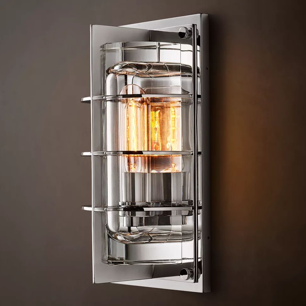 Baxter Vertical Cage Outdoor Wall Sconce