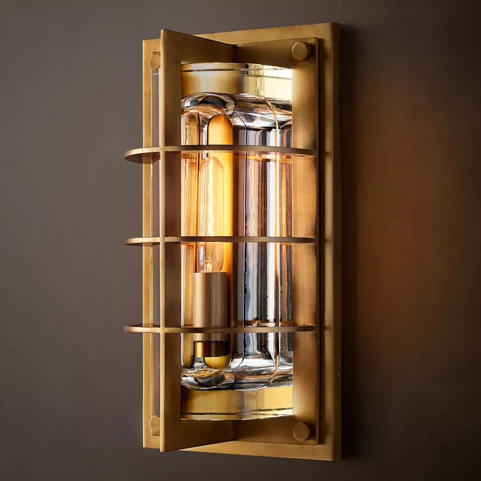 Baxter Vertical Cage Outdoor Wall Sconce