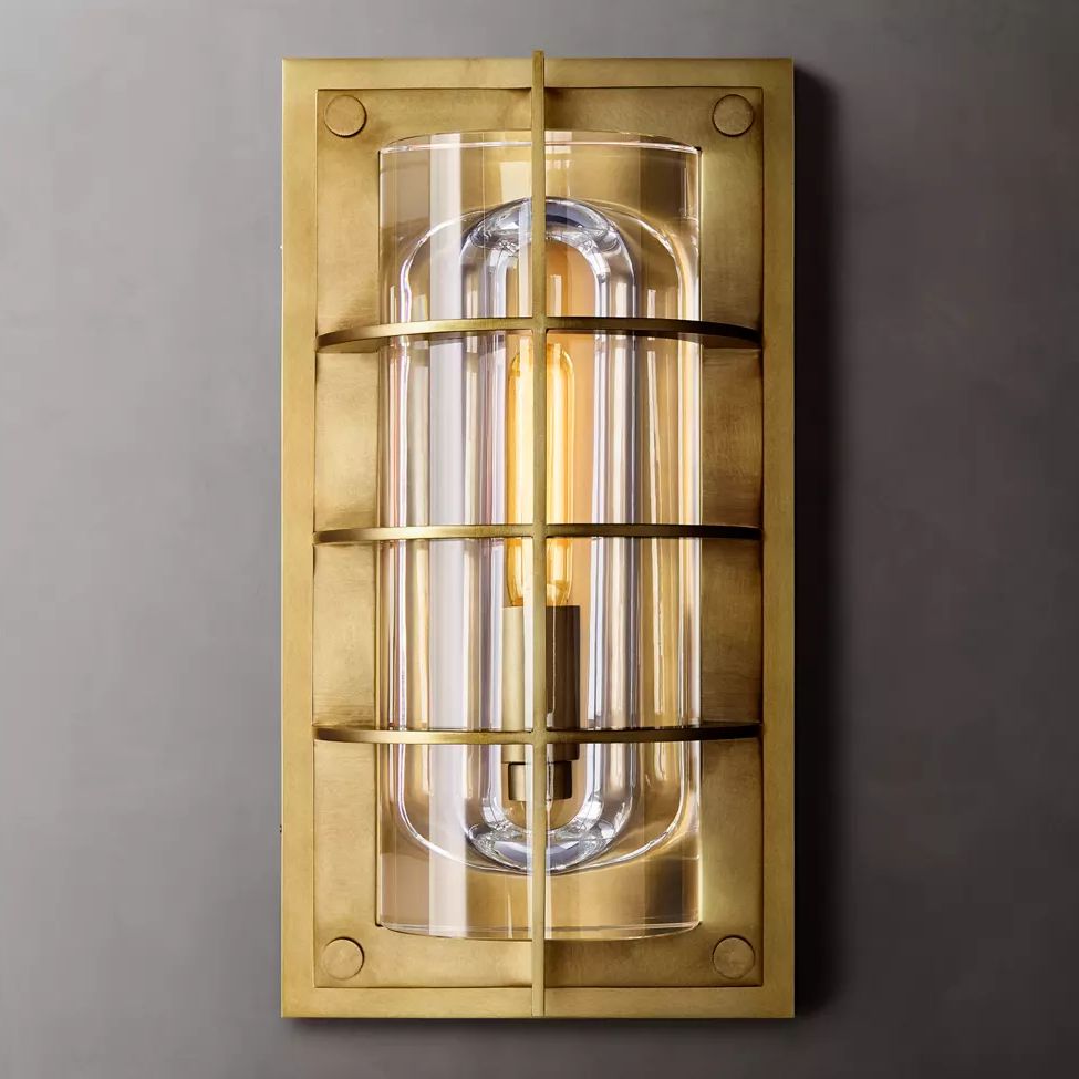 Baxter Vertical Cage Outdoor Wall Sconce