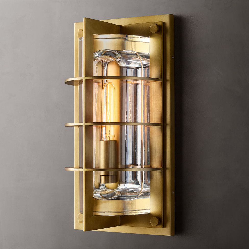Baxter Vertical Cage Outdoor Wall Sconce