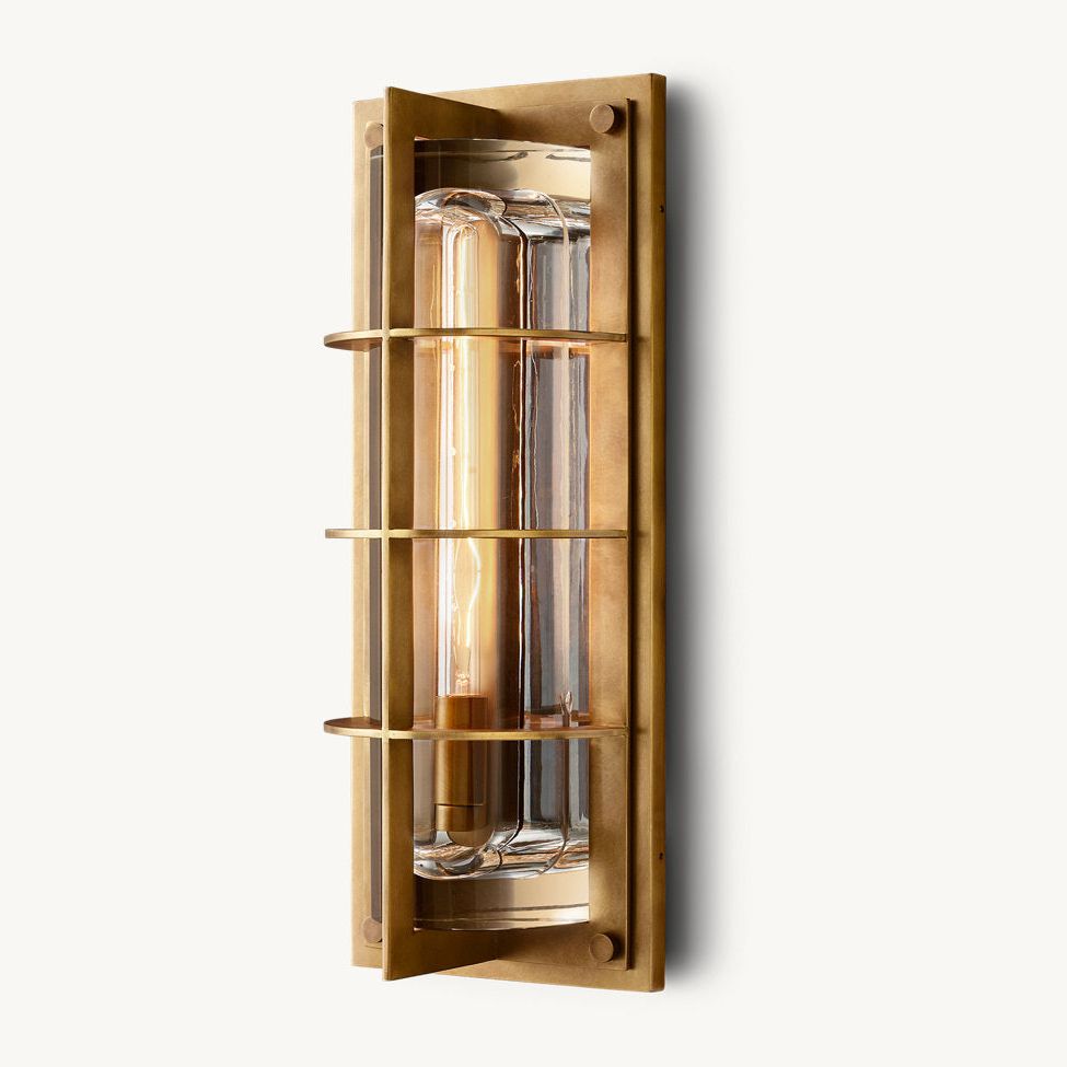 Baxter Vertical Cage Outdoor Wall Sconce