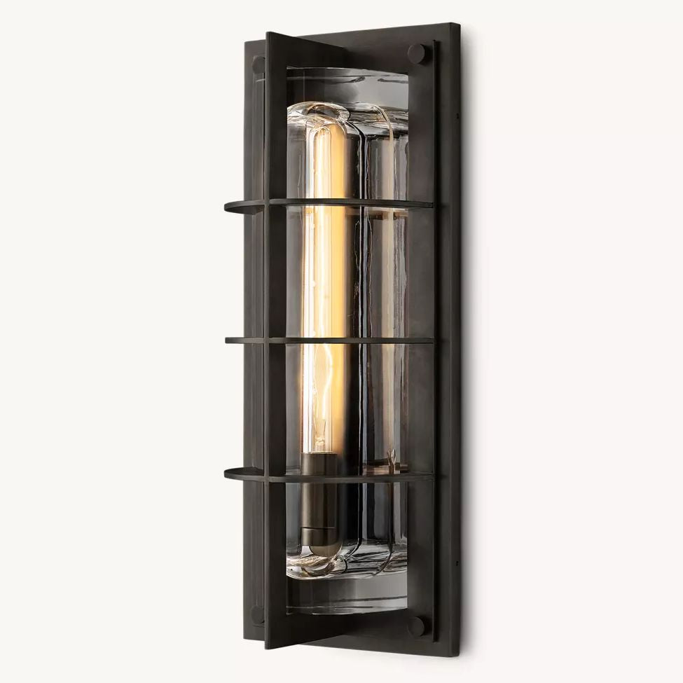 Baxter Vertical Cage Outdoor Wall Sconce