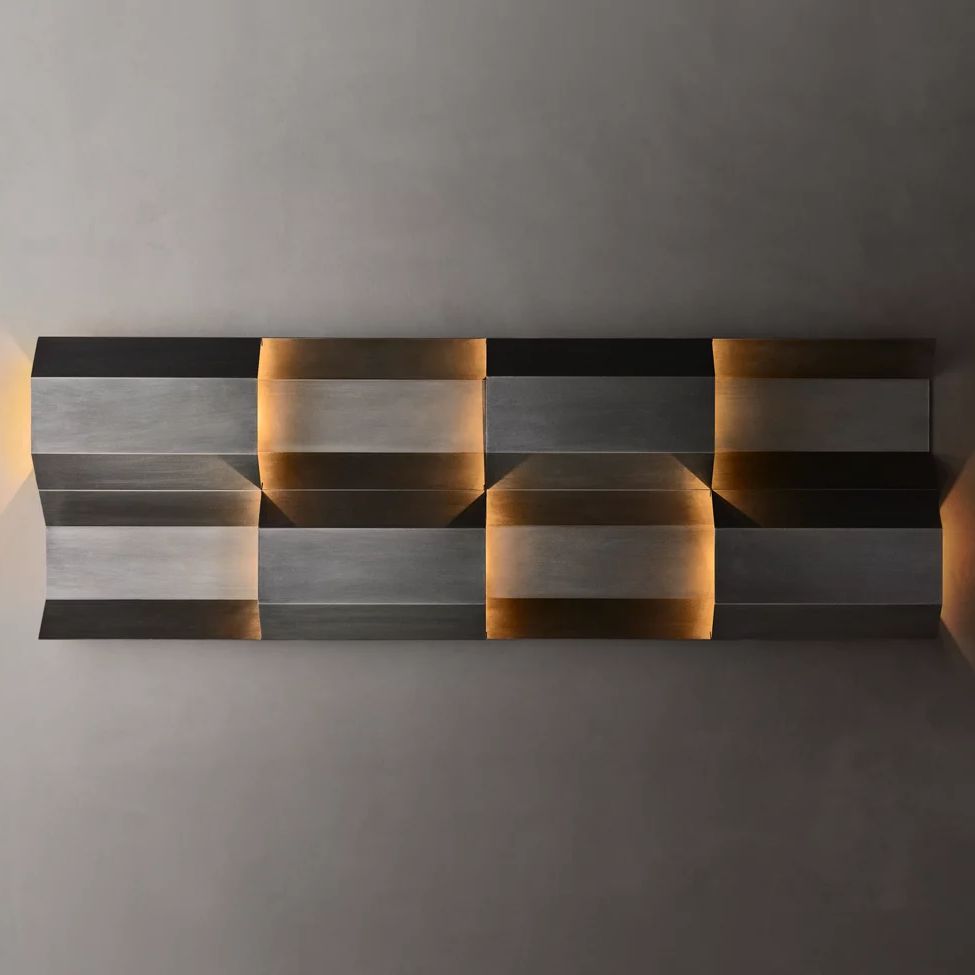 Everett Pattern Grid Wall Sconce