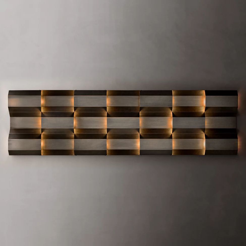 Everett Pattern Grid Wall Sconce