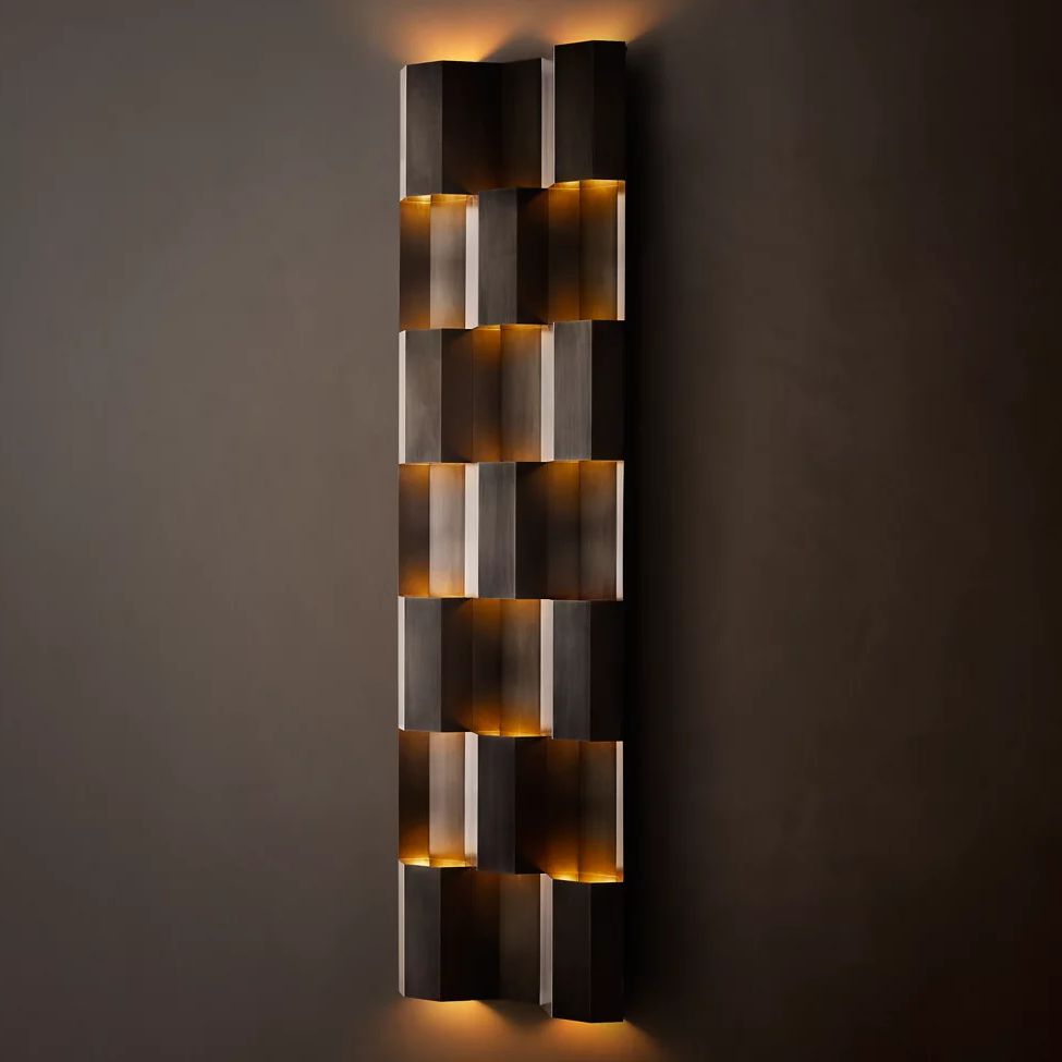 Everett Pattern Grid Wall Sconce