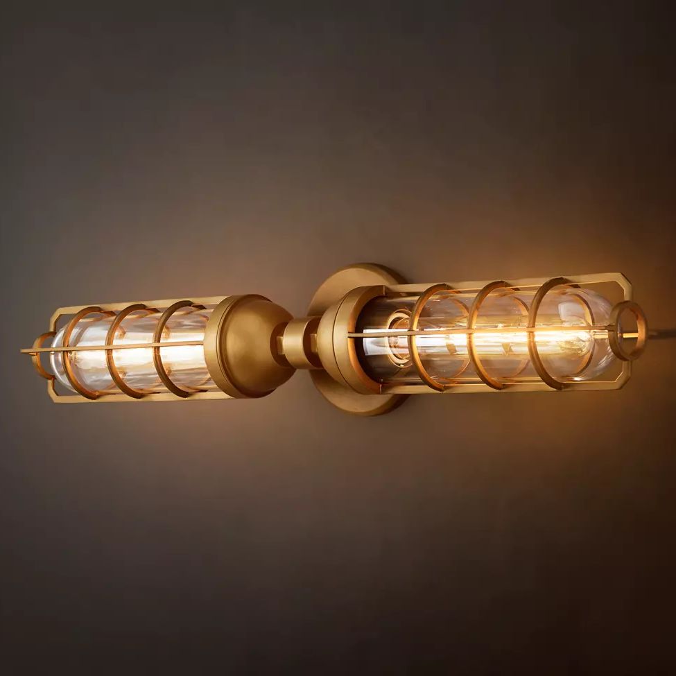 Baxter Vertical Cage Double Wall Sconce