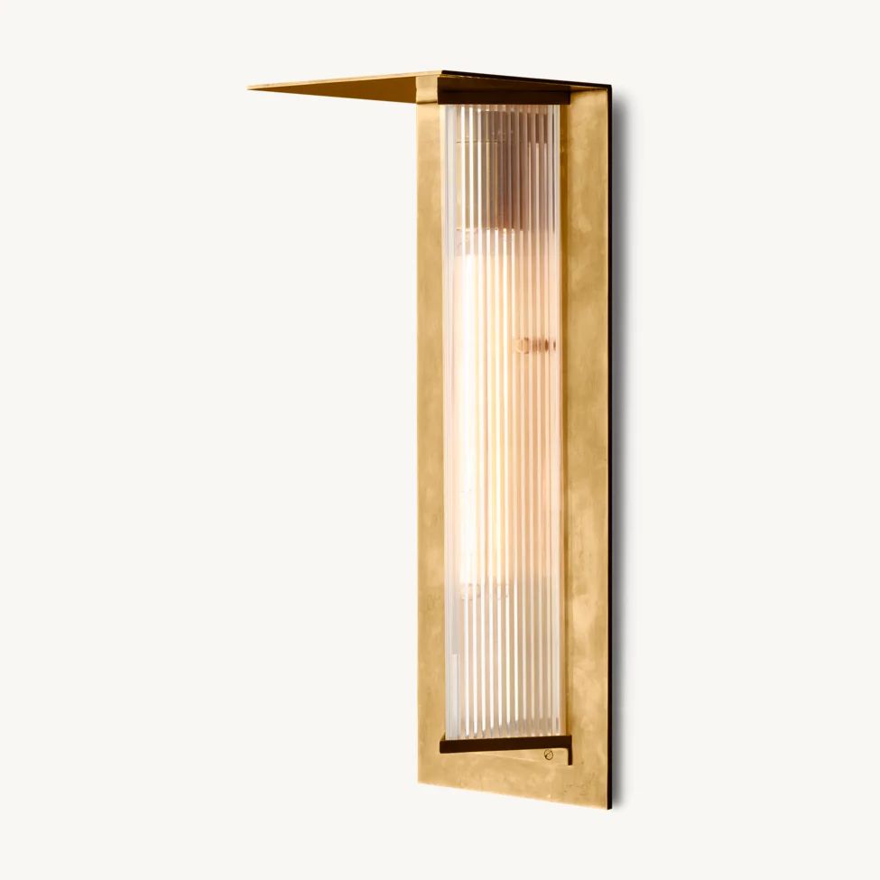 Dolenne Louvered Crystal Wall Sconce
