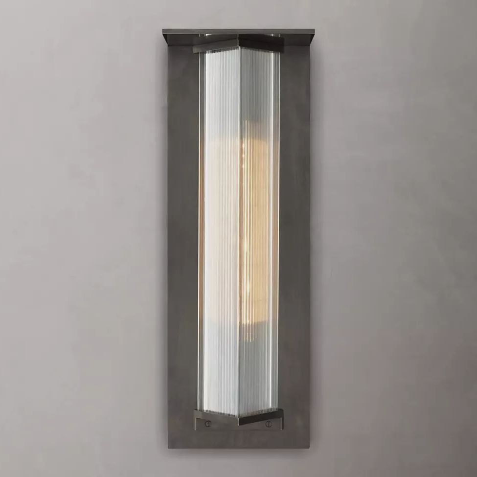 Dolenne Louvered Crystal Wall Sconce