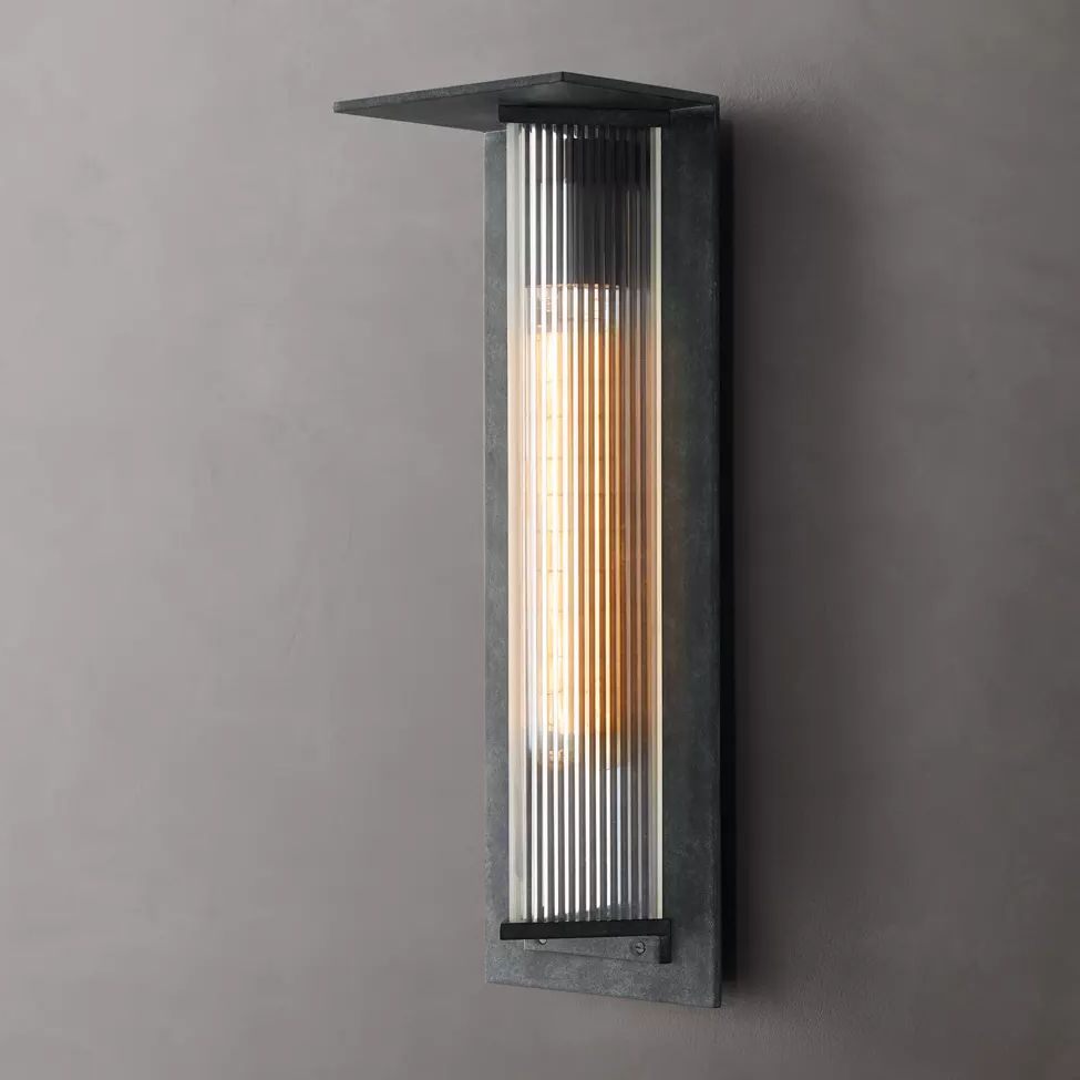 Dolenne Louvered Crystal Wall Sconce