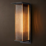 Dolenne Louvered Crystal Box Wall Sconce