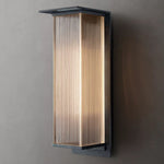 Dolenne Louvered Crystal Box Wall Sconce