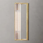 Dolenne Louvered Crystal Linear Wall Sconce