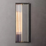 Dolenne Louvered Crystal Linear Wall Sconce