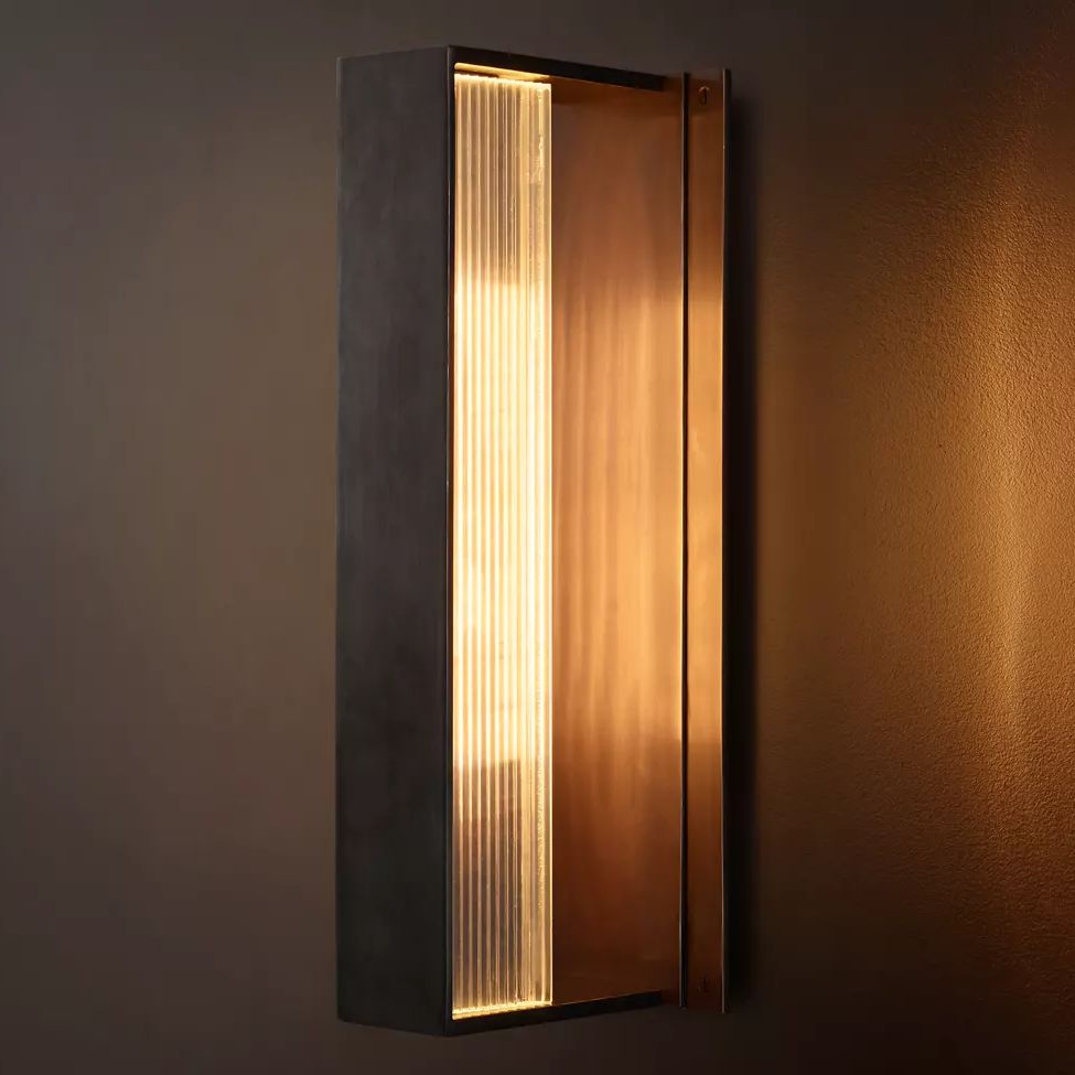 Dolenne Louvered Crystal Linear Wall Sconce