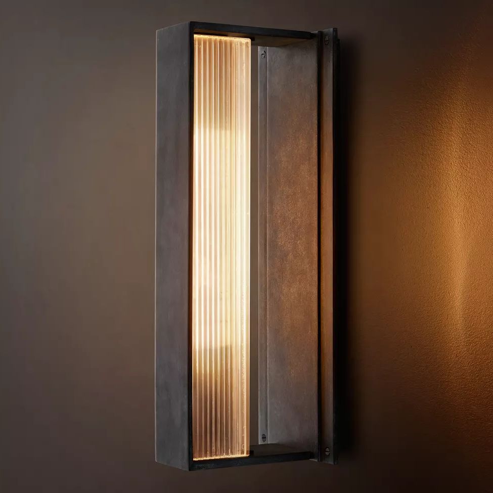 Dolenne Louvered Crystal Linear Wall Sconce
