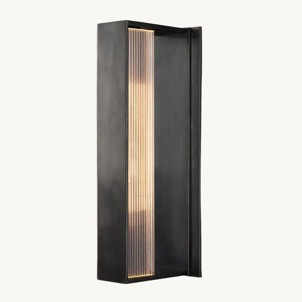 Dolenne Louvered Crystal Linear Wall Sconce