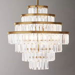 Almerex Structured Crystal Round Chandelier 18"