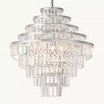 Almerex Structured Crystal Round Chandelier 22"