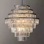 Almerex Structured Crystal Round Chandelier 28"