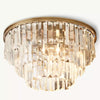 Almerex Structured Crystal Flush Mount