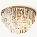 Almerex Structured Crystal Flush Mount