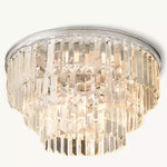 Almerex Structured Crystal Flush Mount
