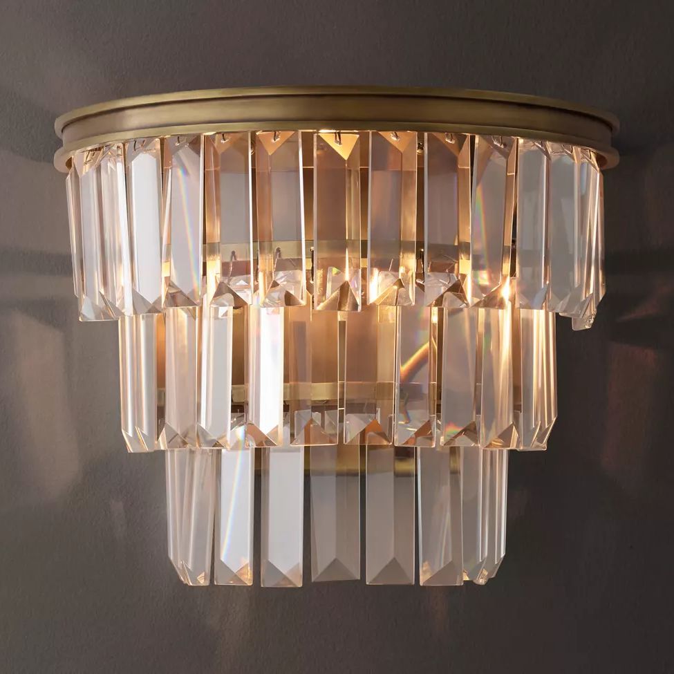 Almerex Structured Crystal Wall Sconce