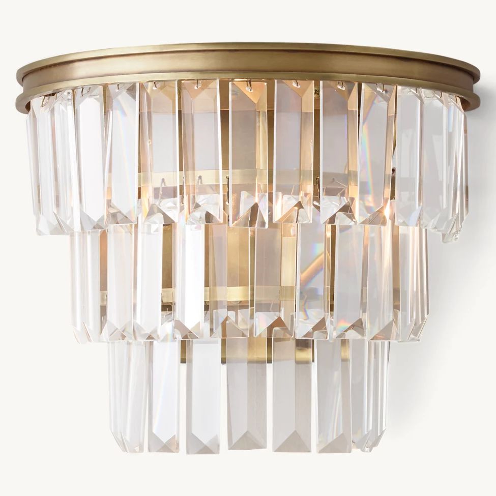 Almerex Structured Crystal Wall Sconce