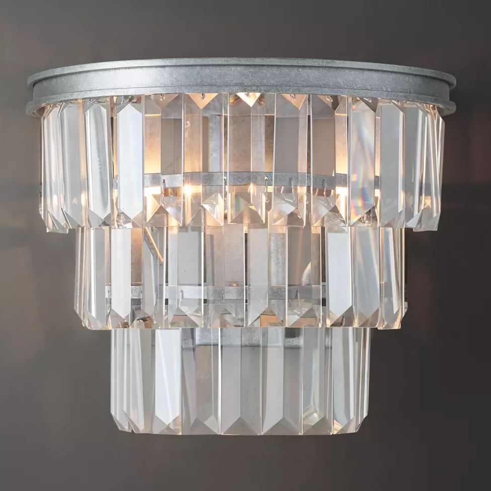 Almerex Structured Crystal Wall Sconce
