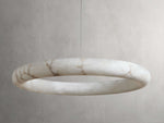 Halima Alabaster Gleam Halo Chandelier