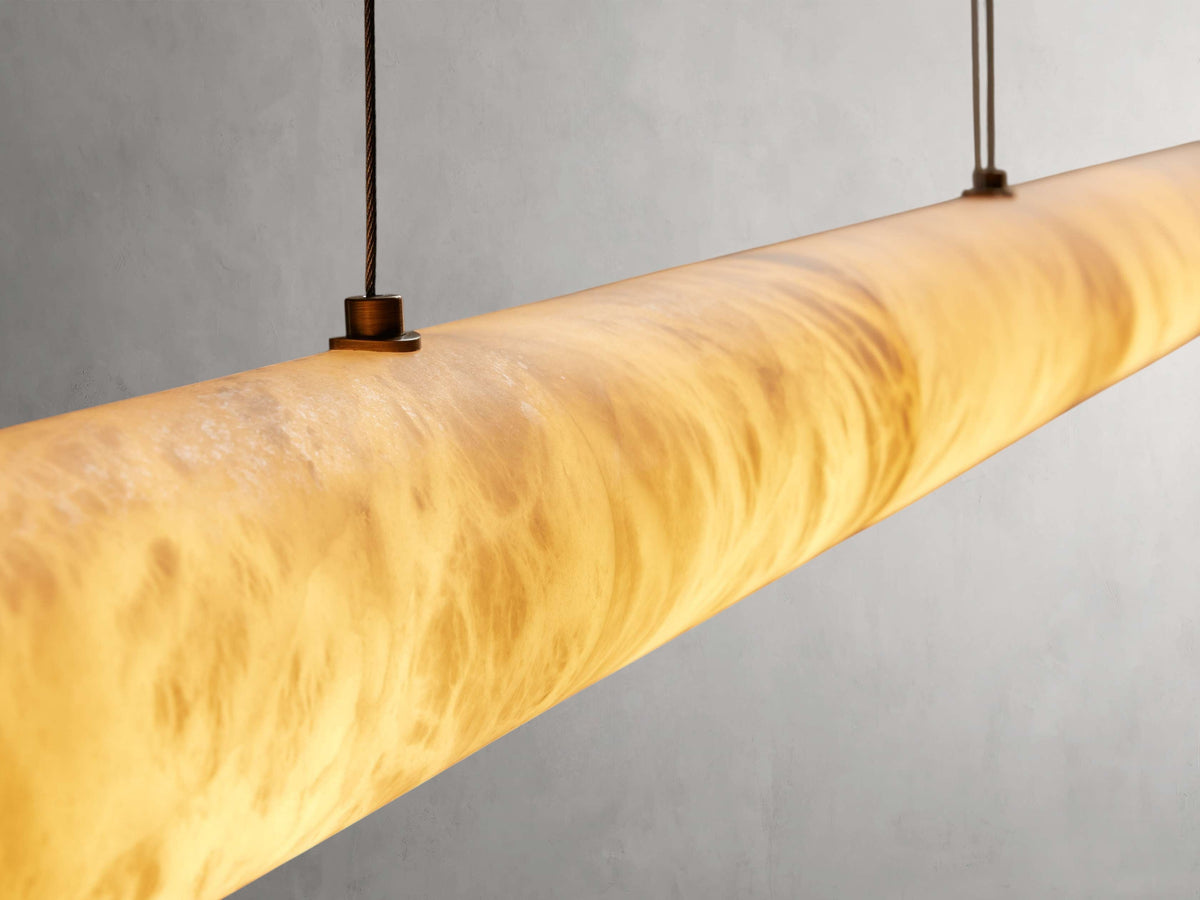 Halima Alabaster Gleam Linear Chandelier