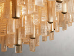 Neve Cascade Glass Round Chandelier