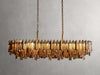 Neve Cascade Glass Linear Chandelier