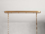 Ghiaccio Textured Glass Oval Chandelier