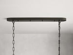 Ghiaccio Textured Glass Oval Chandelier