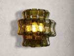Ghiaccio Textured Glass Wall Sconce