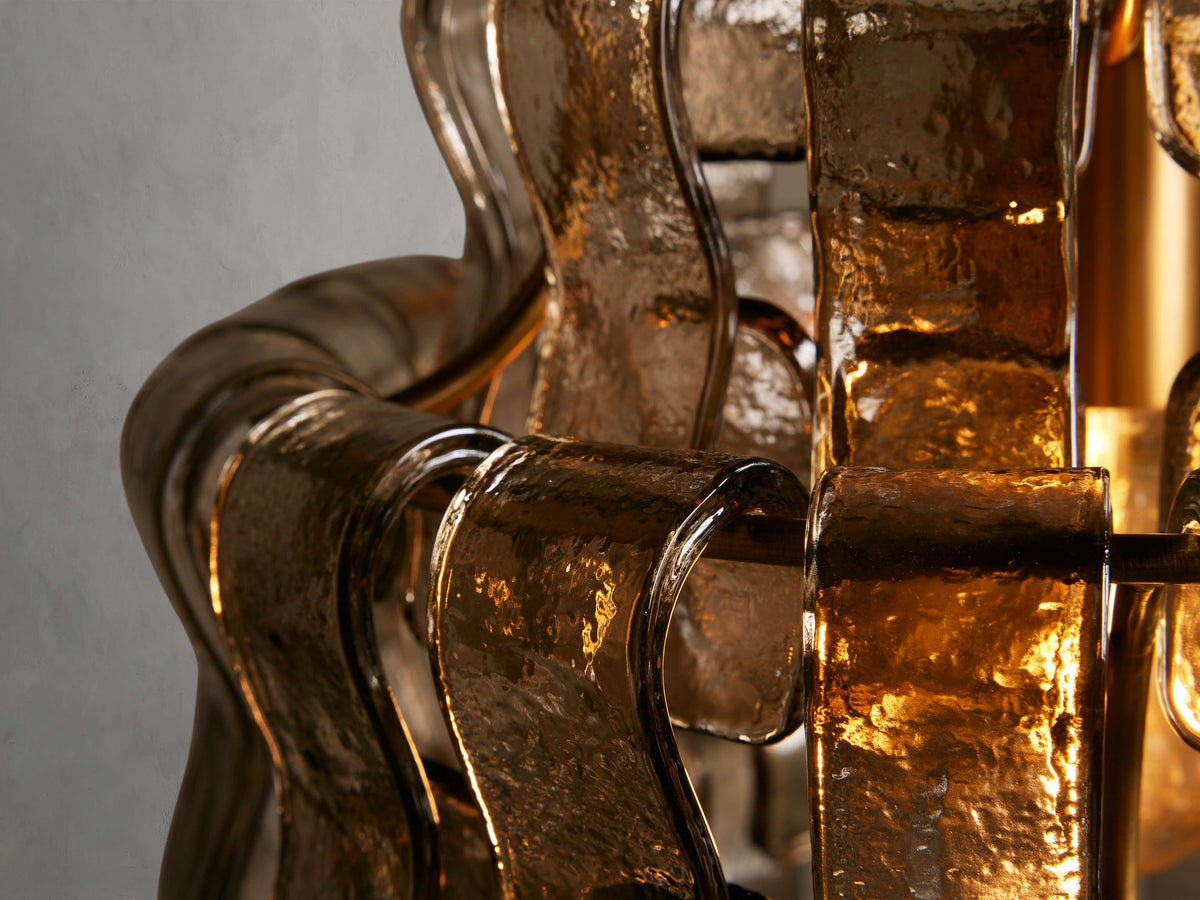 Ghiaccio Textured Glass Pendant Light