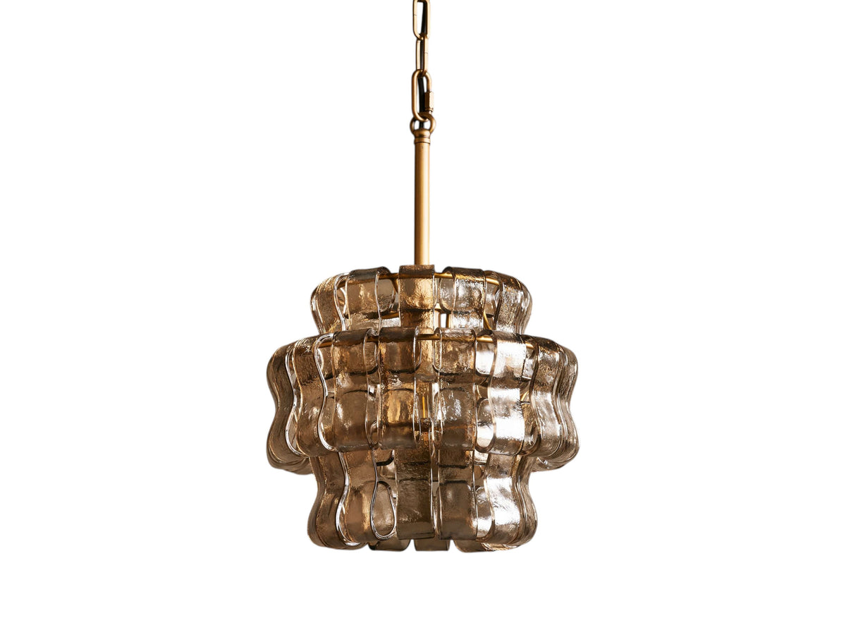 Ghiaccio Textured Glass Pendant Light