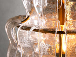 Ghiaccio Textured Glass Pendant Light
