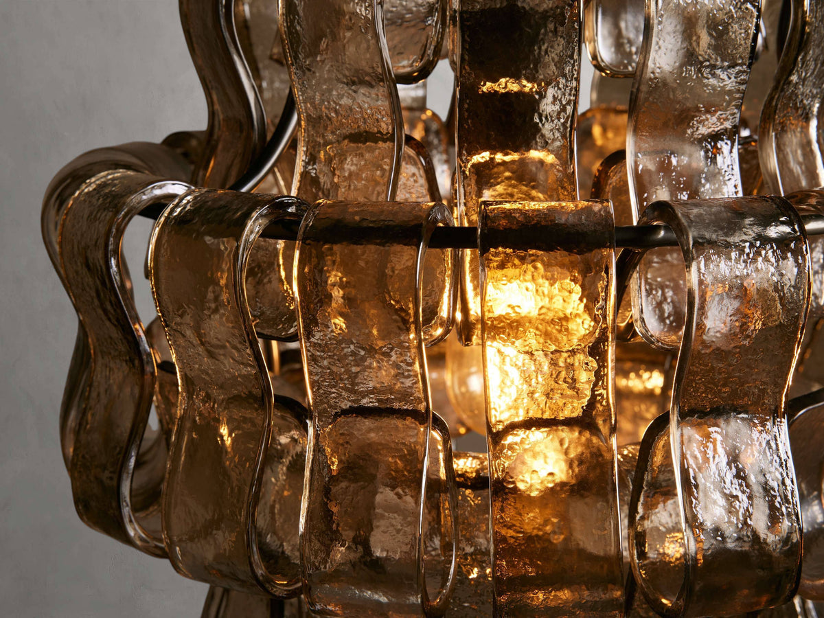 Ghiaccio Textured Glass Pendant Light